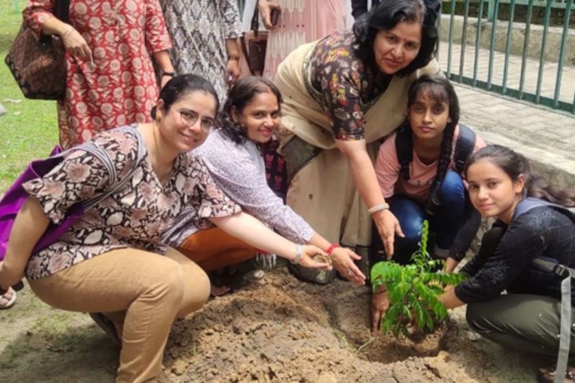 eco-friendly activities  at Bhagini Nivedita College