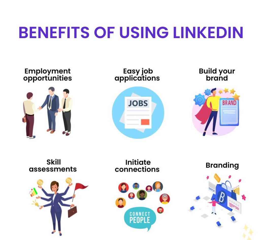Benefits of using LinkedIn