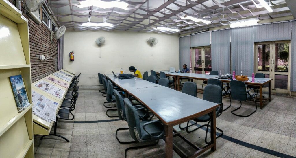  fully air-conditioned Study rooms at International Students House: DU hostel fees