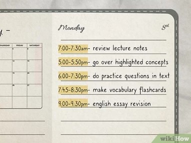 create a proper study schedule to prepare for competitive exams