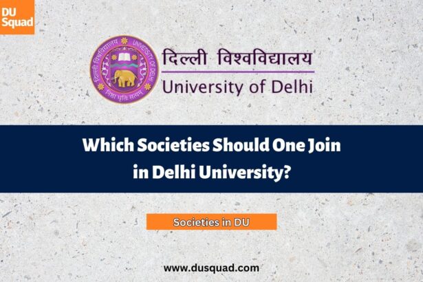 Societies in Delhi University