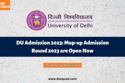 DU admission mop-up round