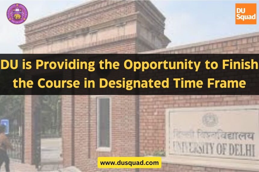 opportunity to finish the course