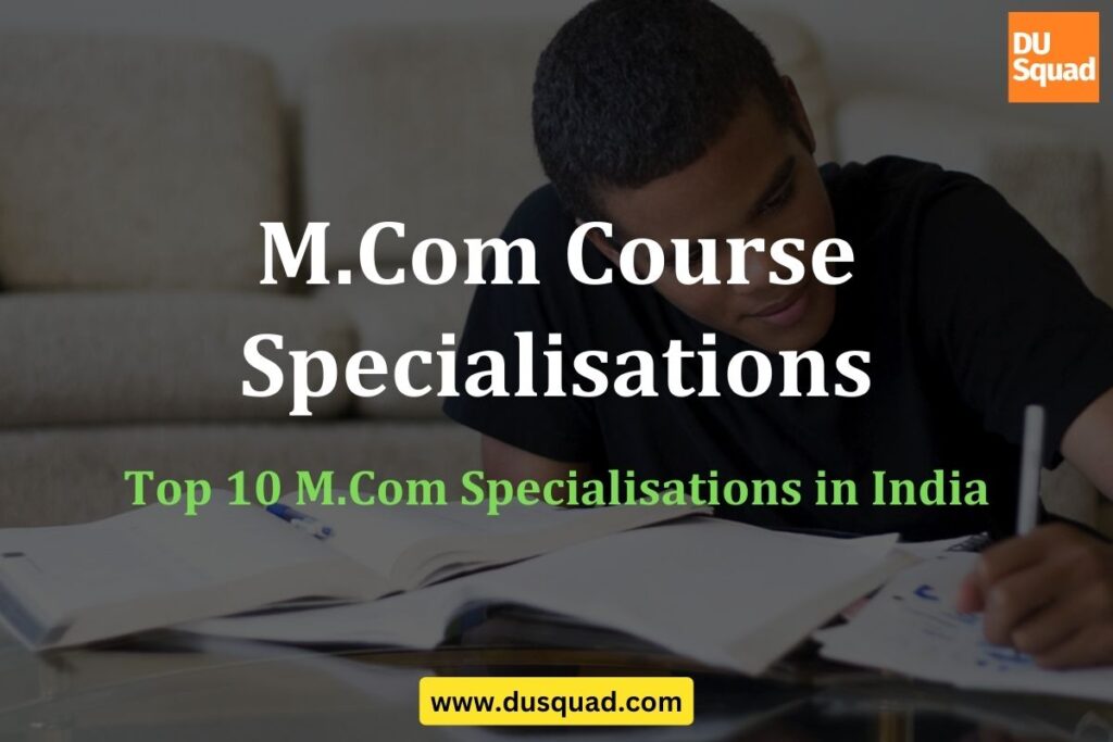 Best domain to specialise in M.Com