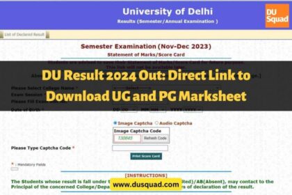 DU Result 2024 Out: Direct Link to Download UG and PG Marksheet
