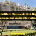 IIT Delhi BTech Placements 2025
