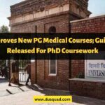 DU New PG Medical Courses
