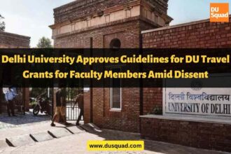 Delhi University Travel Grants for Faculty Members